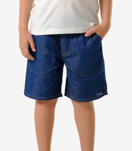 Conjunto Infantil Camiseta Com Bermuda Trick Nick Bege