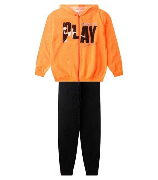 Image_Conjunto De Moletom Masculino Com Capuz Kappes Laranja