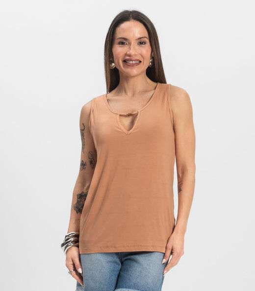 Image_Blusa Feminina Lisa Infinita Cor Marrom