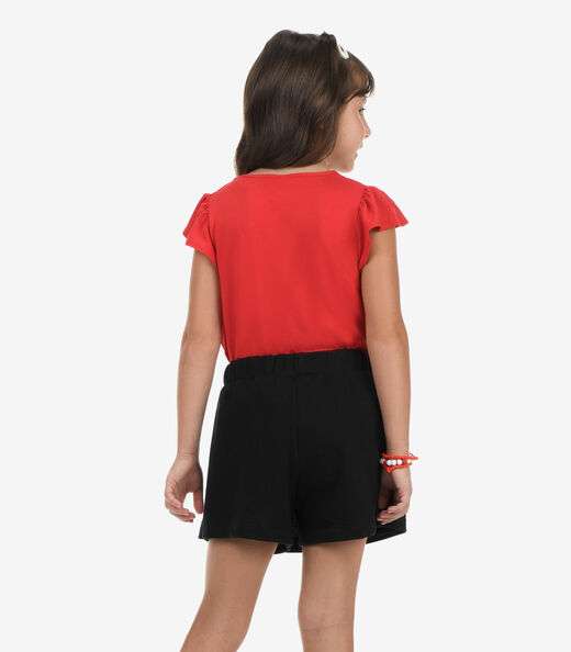 Shorts Saia Moletom Rovi Kids Preto