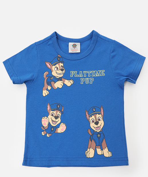 Image_Camiseta Infantil Chase Patrulha Canina Tam 1 a 3 Azul