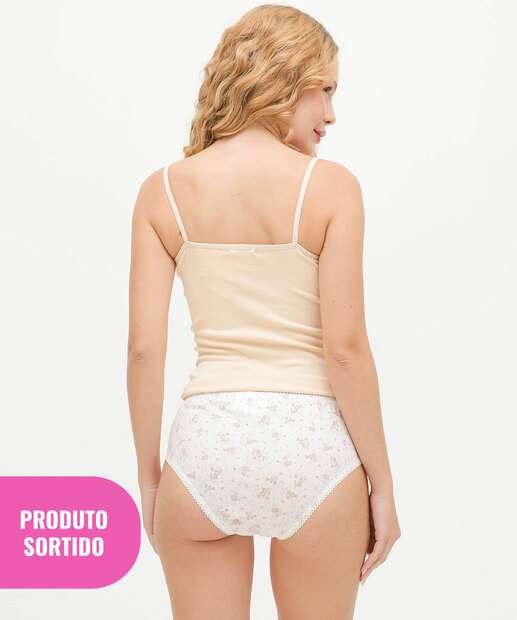Calcinha Sortida Feminina Cintura Alta Marisa