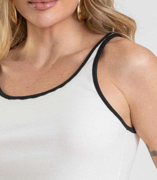 Regata Feminina Canelada Dianna Bege