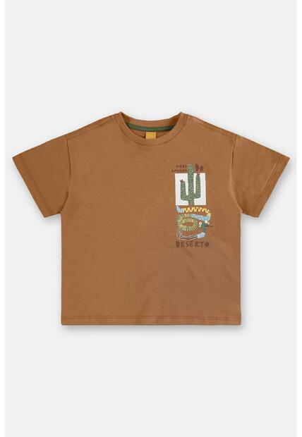 Conjunto Menino Camiseta e Short Três e Já