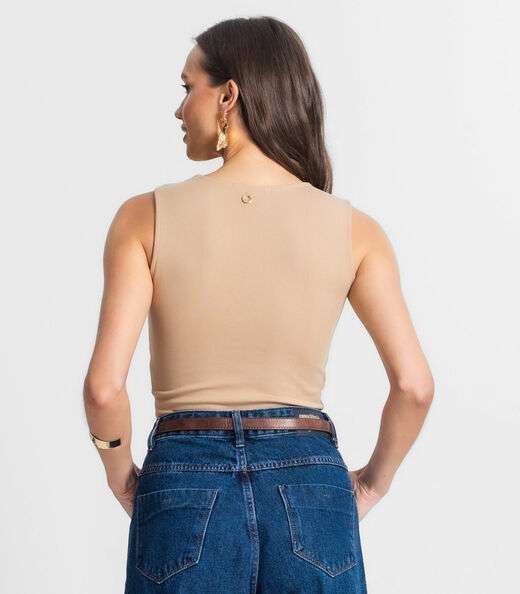 Regata De Ponto Roma Feminino Endless Marrom