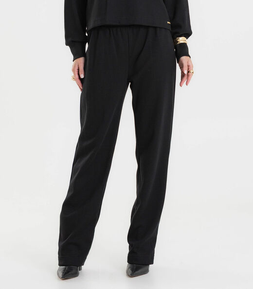 Conjunto Blusão Com Calça Feminino Rovitex Preto