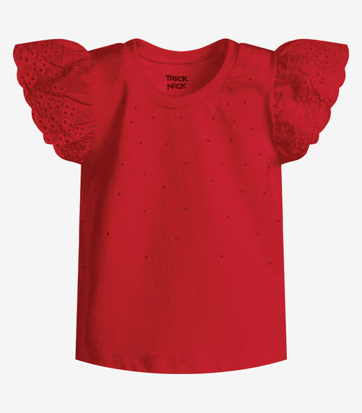Conjunto Feminino Blusa Com Shorts Trick Nick Vermelho