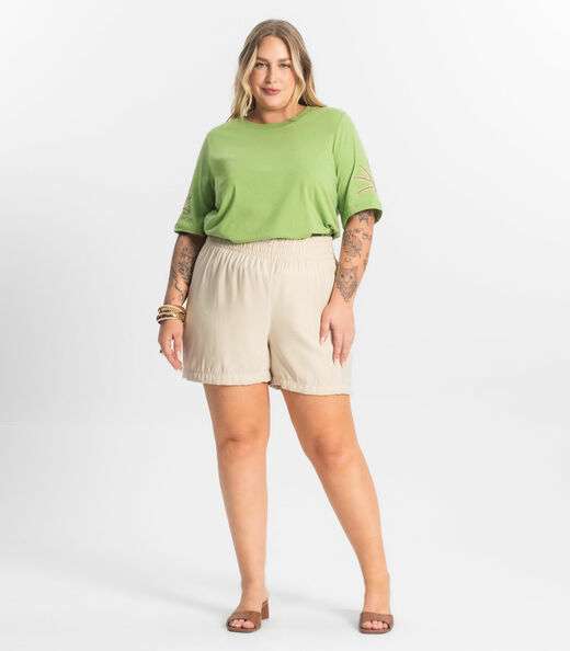 Blusa Feminina Manga Curta Secret Glam Verde