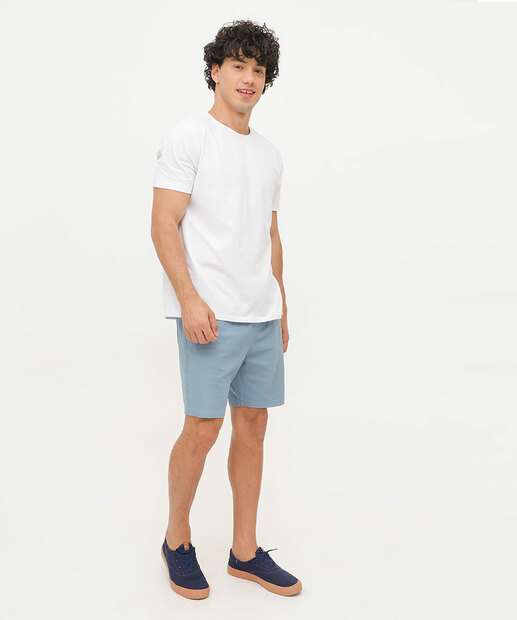 Bermuda Masculina Sarja Marisa Azul