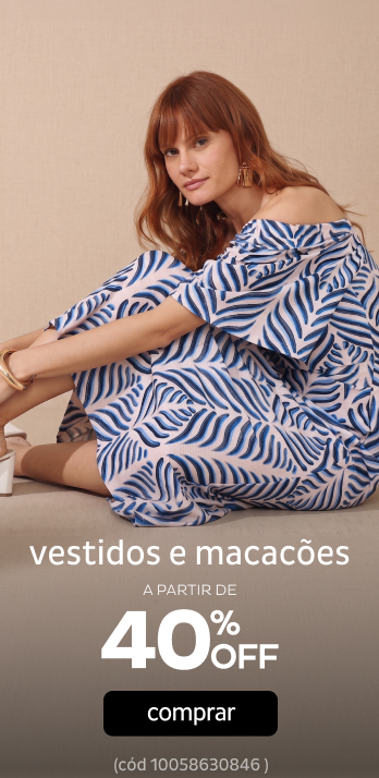 Vestidos e Macacoes a partir de 40% Vestidos e Macacoes a partir de 40%