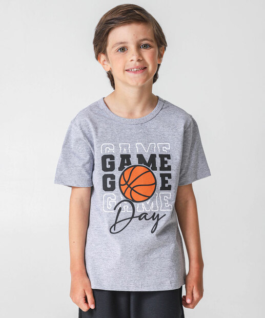 Image_Camiseta Infantil Estampa Basquete Marisa Tam 4 a 10 Cinza