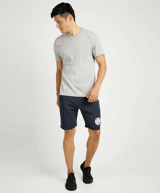 Bermuda Masculina Moletom Bolsos Time Manchester City