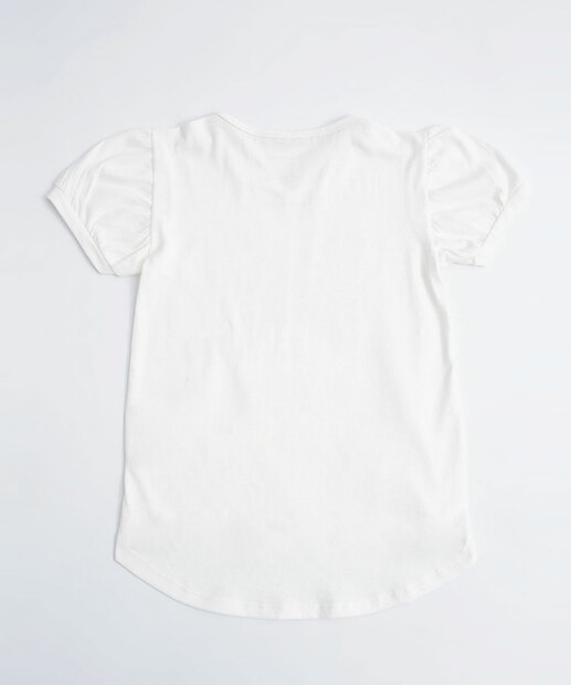 Camiseta Infantil Gato Paetê Marisa Tam 4 a 10