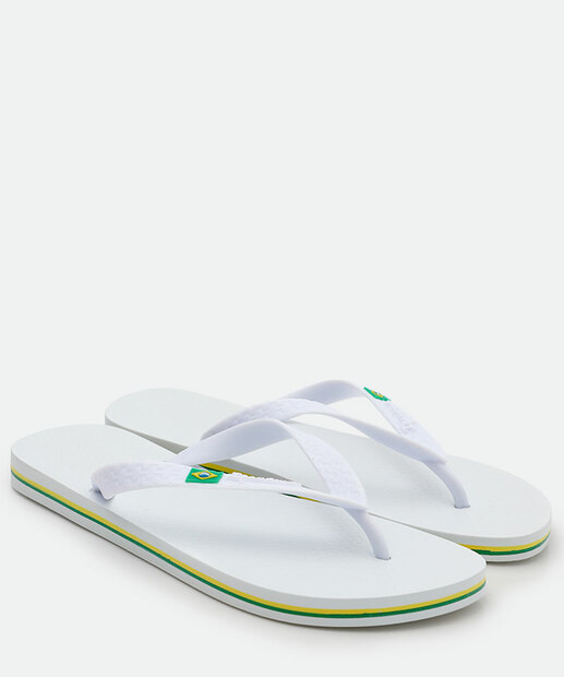 Chinelo Masculino Brasil Ipanema Branco