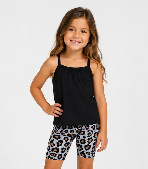 Image_Conjunto Infantil Blusa de Alça e Ciclista Select Preto