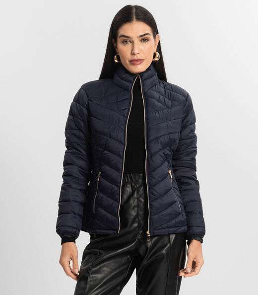 Jaqueta Puffer Feminina Endless Azul