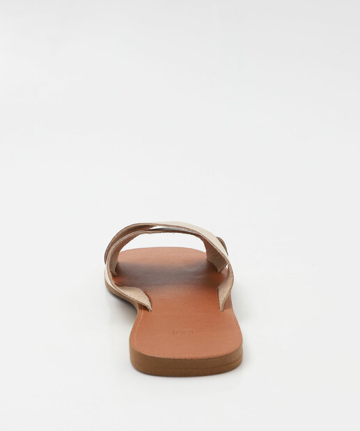 Rasteirinha Feminina Metalizada Marisa Dourado