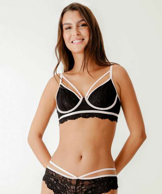 Image_Sutiã Bra Top Renda Sem Bojo Marisa Preto