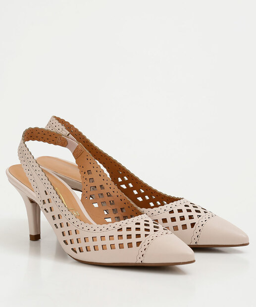 Scarpin Feminino Slingback Salto Fino Vizzano 
