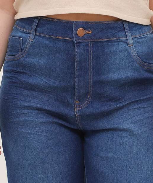 Bermuda Plus Size Feminina Jeans Ciclista