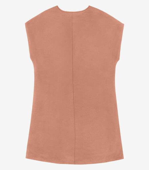 Vestido Curto Feminino Poly Flex Rovitex Marrom