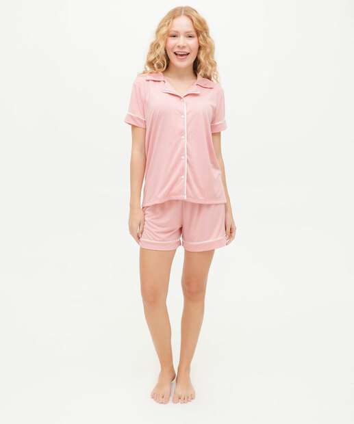 Pijama Americano Feminino Viés Marisa