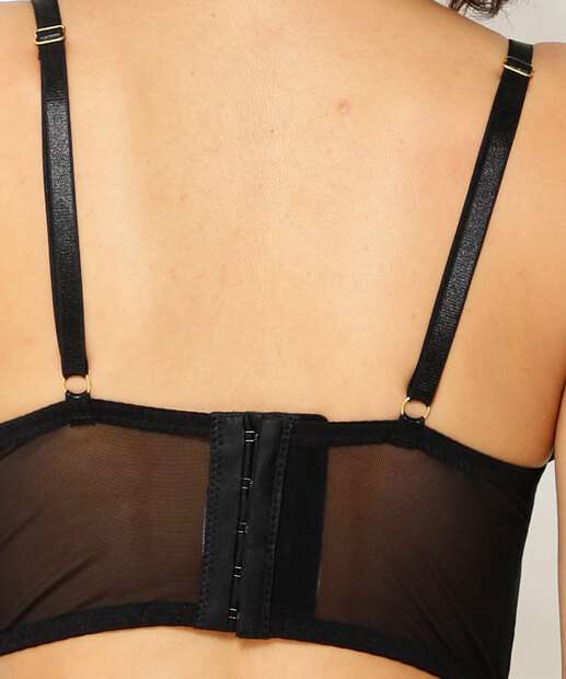 Sutiã De Renda Bra Top Com Bojo Marisa 