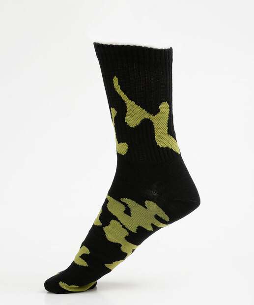 Meia Masculina Cano Longo Camuflada MR