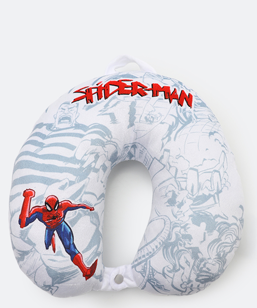 Almofada Pescoço Estampa Homem Aranha Marvel Branco