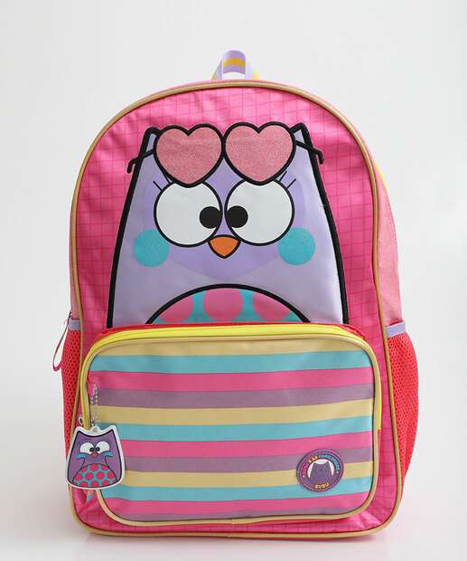 Image_Mochila Infantil Escolar Bubu E As Corujinhas Clio Style Rosa