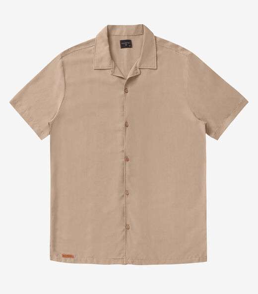 Camisa Masculina Viscolinho Diametro Marrom