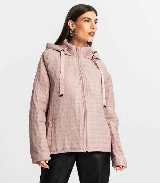 Jaqueta Feminina Com Capuz Endless Rosa