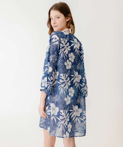 Kimono Saída De Praia Feminino Amarração Marisa