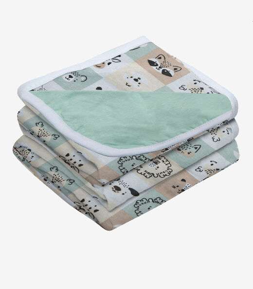 Manta Dupla Face Baby Vivaldi Verde