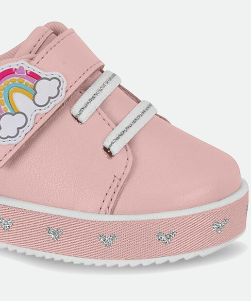 Tênis Infantil Casual Recorte Metalizado Molekinha