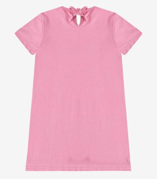 Vestido Menina Infantil em Molecotton Select Rosa
