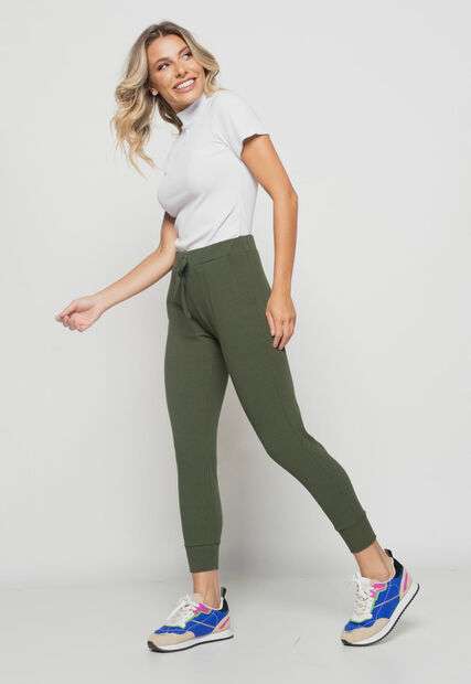 Blusa  Gola Alta Malha Canelada Branco