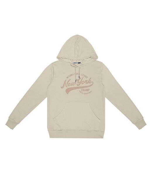 Moletom Juvenil Menino Com Capuz Minty Bege