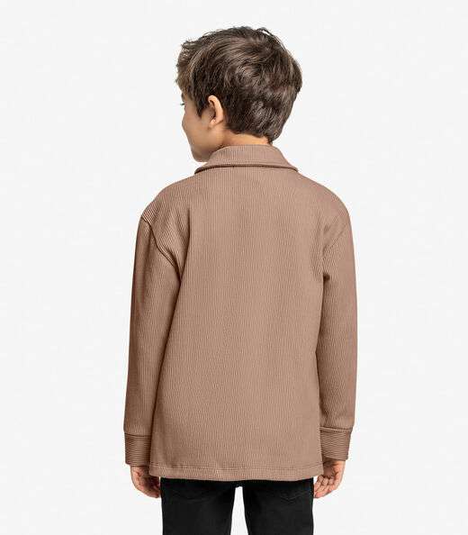 Camisa Infantil Masculino Trick Nick Marrom