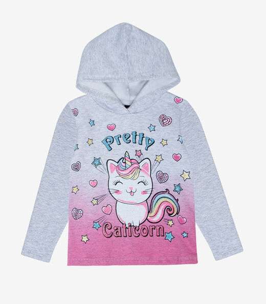Conjunto Infantil Menina Caticorn Select Cinza