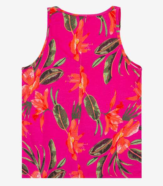 Regata Nadador Feminina Estampada Rovitex Rosa