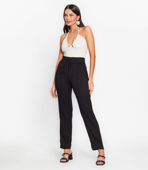 Top Feminino De Alça Endless Bege