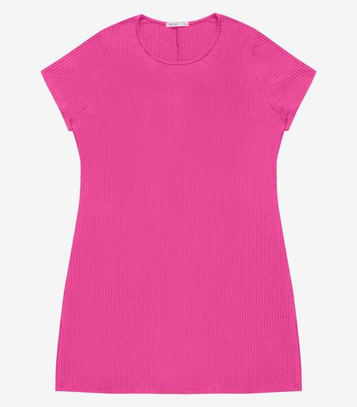 Vestido Feminino Plus Size Secret Glam Rosa