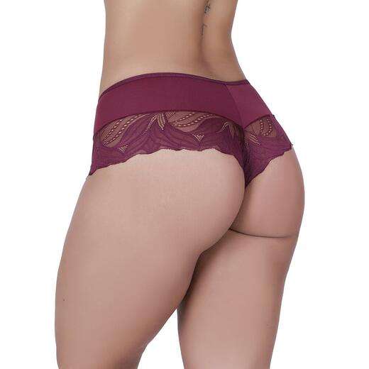 Kit 5 Calcinhas Romance Microfibra Concept Lingerie Multicolorido