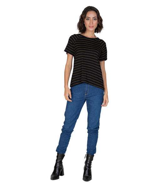 Blusa Feminina Estampada Rovitex Preto