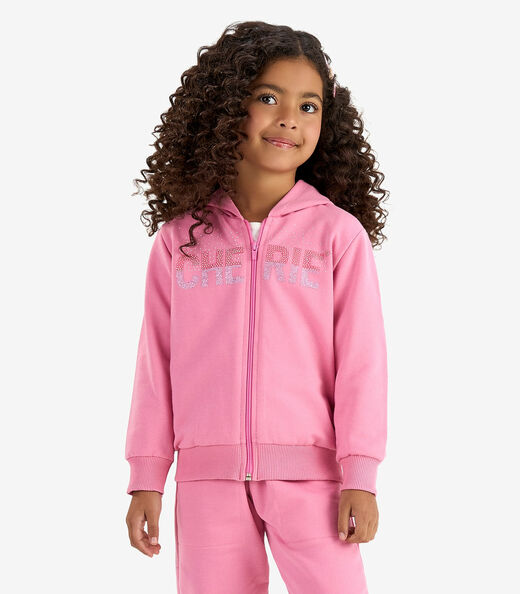 Conjunto Jaqueta  e Calça Moletom Rovi Kids Rosa