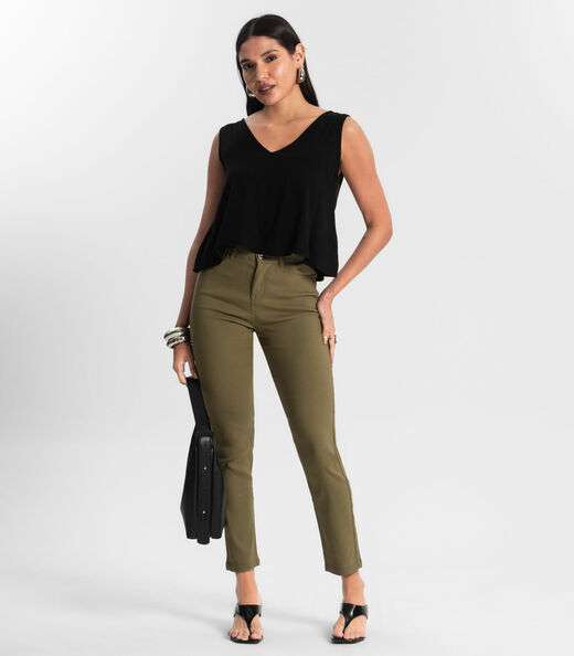 Regata Feminina de Viscose Preto