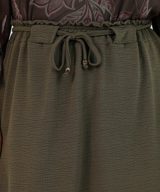Saia Midi Feminina Plus Size Midi Clochard Marisa Verde