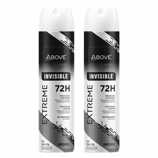 Image_Kit c/2 Unidades de Desodorante Aerosol Above 72H 200ml Extreme Invisible