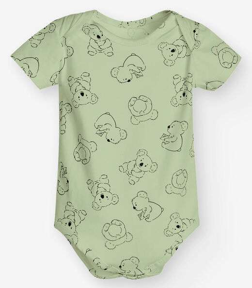 Conjunto Body com Bermuda Masculino Trick Nick Verde